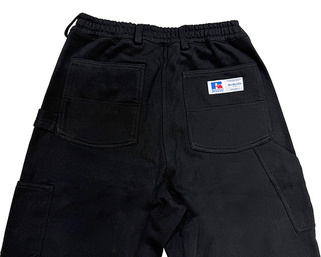 RUSSELL �� BerBerJin����å���ߥ٥�٥른�� Pro Cotton LOOPBACK TERRY DOUBLE LNEE SWEAT PANT���롼�ץХå��ƥ꡼�������å� ���֥�ˡ� �������åȥѥ�ġ�2����BLACK/NAVY�˥����