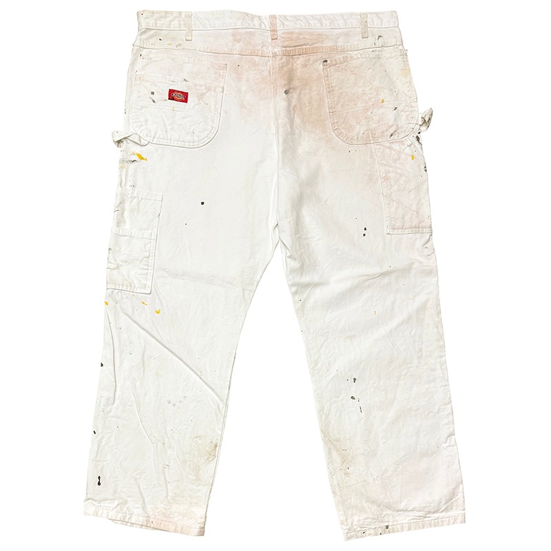 Dickies �ǥ��å�������Duck Carpenter Pants ���å� �����ڥ󥿡��ѥ�ġ��ڥ����ӡ�col.WHITE��size:W42��L30ɽ�����ڥ��󥿡��ѥ�ġ��ڥ󥭥ڥ���� ��USED �桼���ɡۡ���šۡ�Ź�޻����Բġ�