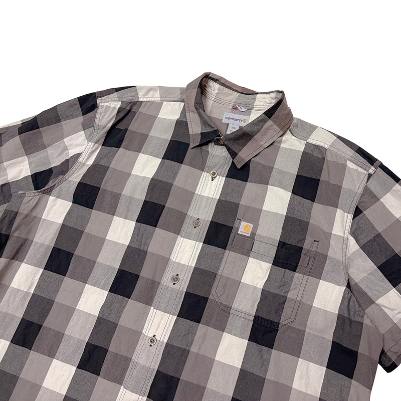 Carhartt �����ϡ��ȡ�S/S WORK SHIRTS ���硼�ȥ��꡼�� �������ġ������å�����col.BLACK��size:2XL��RELAXED FIT ���å����ե��åȡ�COTTON100%����USED �桼���ɡۡ���šۡ�Ź�޻����Բġ�