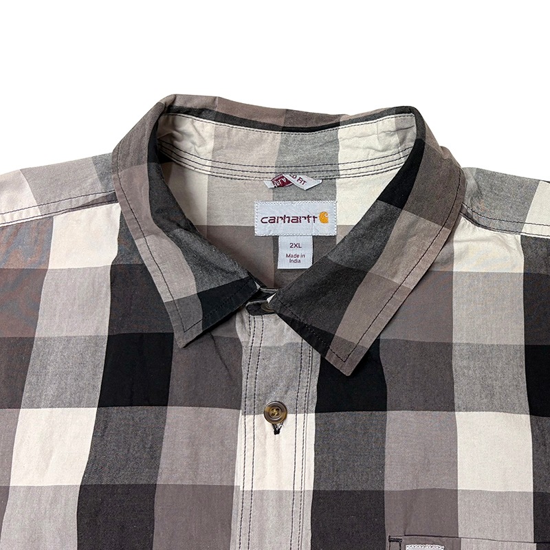 Carhartt �����ϡ��ȡ�S/S WORK SHIRTS ���硼�ȥ��꡼�� �������ġ������å�����col.BLACK��size:2XL��RELAXED FIT ���å����ե��åȡ�COTTON100%����USED �桼���ɡۡ���šۡ�Ź�޻����Բġ�