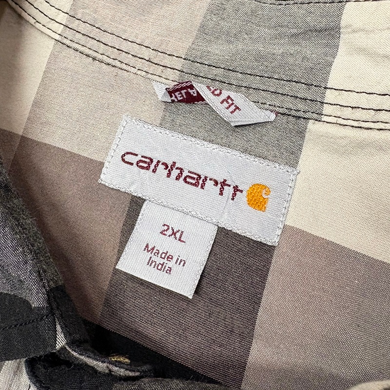 Carhartt �����ϡ��ȡ�S/S WORK SHIRTS ���硼�ȥ��꡼�� �������ġ������å�����col.BLACK��size:2XL��RELAXED FIT ���å����ե��åȡ�COTTON100%����USED �桼���ɡۡ���šۡ�Ź�޻����Բġ�