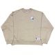 RUSSELL �� BerBerJin ��å���ߥ٥�٥른��Pro Cotton Slub Loopback Terry Brushed Elbow Patch Sweat �ץ����åȥ� ����� �롼�ץХå� �ƥ꡼ �֥�å���� ����ܡ��ѥå� �������åȡ�2��(BEIGE/PINK)�������