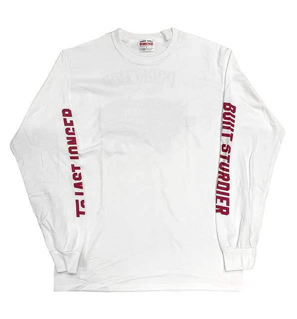 PORKCHOP GARAGE SUPPLY �ݡ�������å� ���졼�����ץ饤��PORK BACK L/S TEE���ݡ����Хå� ���󥰥��꡼�֡�Ĺµ��T����� 2����NAVY/WHITE��