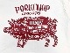 PORKCHOP GARAGE SUPPLY �ݡ�������å� ���졼�����ץ饤��PORK BACK L/S TEE���ݡ����Хå� ���󥰥��꡼�֡�Ĺµ��T����� 2����NAVY/WHITE��