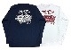 PORKCHOP GARAGE SUPPLY �ݡ�������å� ���졼�����ץ饤��PORK BACK L/S TEE���ݡ����Хå� ���󥰥��꡼�֡�Ĺµ��T����� 2����NAVY/WHITE��