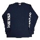 PORKCHOP GARAGE SUPPLY �ݡ�������å� ���졼�����ץ饤��PORK BACK L/S TEE���ݡ����Хå� ���󥰥��꡼�֡�Ĺµ��T����� 2����NAVY/WHITE��