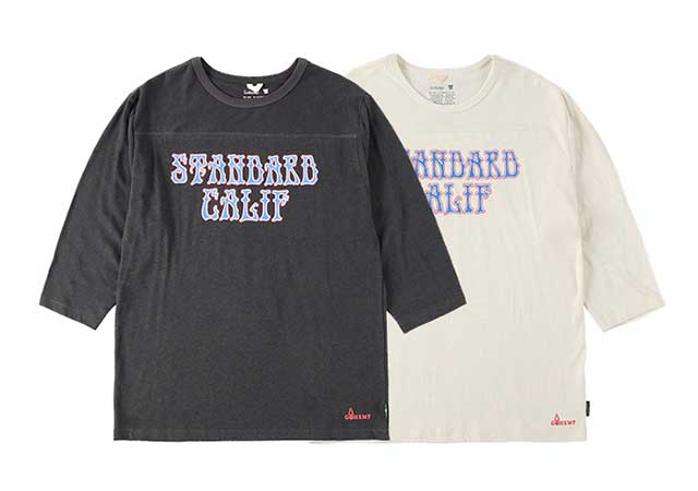 ��SALE 20%OFF�� GOHEMP �����إ�� �� STANDARD CALIFORNIA ����������ɥ���ե���˥���Dead Logo Football T��Ⱦµ��T����ġ�2����BLACK/WHITE)