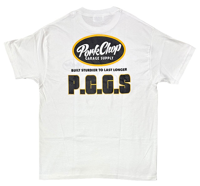 PORKCHOP GARAGE SUPPLY �ݡ�������å� ���졼�����ץ饤��PCGS BLOCK TEE PCGS �֥��å� T����ġ�Ⱦµ��4��(WHITE/BLACK/RED/GREEN)��2025SS