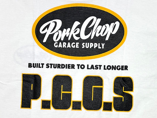 PORKCHOP GARAGE SUPPLY �ݡ�������å� ���졼�����ץ饤��PCGS BLOCK TEE PCGS �֥��å� T����ġ�Ⱦµ��4��(WHITE/BLACK/RED/GREEN)��2025SS