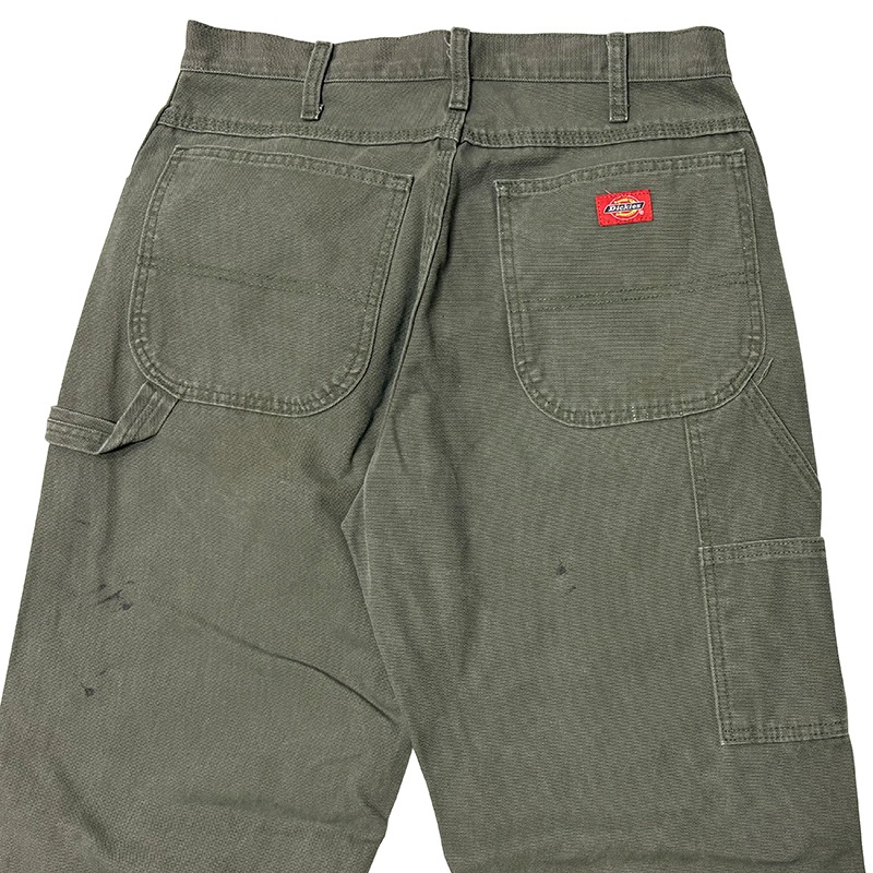 ��SALE 30%OFF��Dickies �ǥ��å�������Heavyweight Duck Carpenter Pants �إӡ��������� ���å� �����ڥ󥿡��ѥ�ġ�col.OLIVE��size:W32��L32ɽ�����ڥ��󥿡��ѥ�� ��USED �桼���ɡۡ���šۡ�Ź�޻����Բġ�