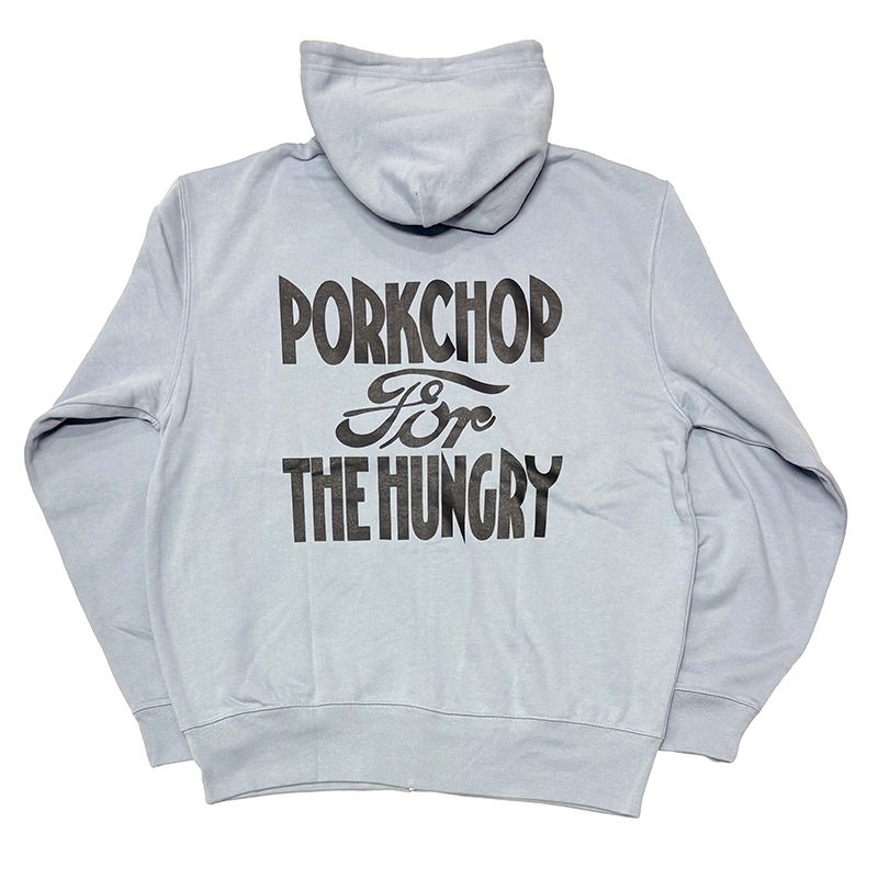 PORKCHOP GARAGE SUPPLY �ݡ�������å� ���졼�����ץ饤��HUNGRY ZIP UP HOODIE���ϥ󥰥꡼ ���åץ��å� �ա��ǥ���2��(BLACK/STONE BLUE)��2026FW