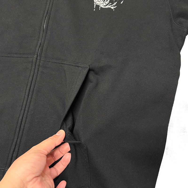 PORKCHOP GARAGE SUPPLY �ݡ�������å� ���졼�����ץ饤��HUNGRY ZIP UP HOODIE���ϥ󥰥꡼ ���åץ��å� �ա��ǥ���2��(BLACK/STONE BLUE)��2026FW