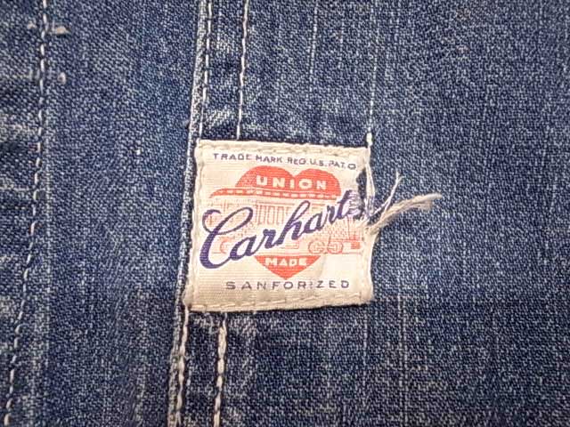 ��40's��Carhartt �����ϡ��ȡ��ϡ��ȥ��� ���С������� �ǥ˥� Made in USA ��Vintage ������ơ����ۡ���š�