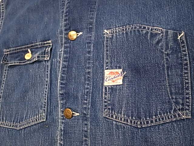 ��40's��Carhartt �����ϡ��ȡ��ϡ��ȥ��� ���С������� �ǥ˥� Made in USA ��Vintage ������ơ����ۡ���š�