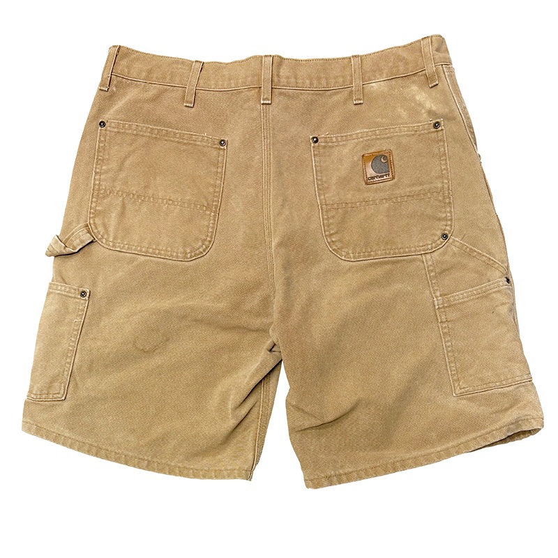 90s��Carhartt �����ϡ��ȡ�Double Knee Painter Shorts ���֥�ˡ� �ڥ��󥿡����硼�ġ�col.BROWN DUCK��size:W38ɽ����Made in U.S.A. ��VINTAGE �ӥ�ơ����ۡ���šۡ�Ź�޻����Բġ�