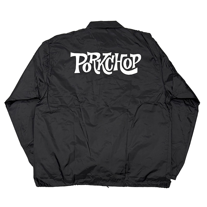 PORKCHOP GARAGE SUPPLY  �ݡ�������å� ���졼�� ���ץ饤��SC LOGO COACH JKT��SC���� ������ ���㥱�åȡ�BLACK �֥�å���2026FW