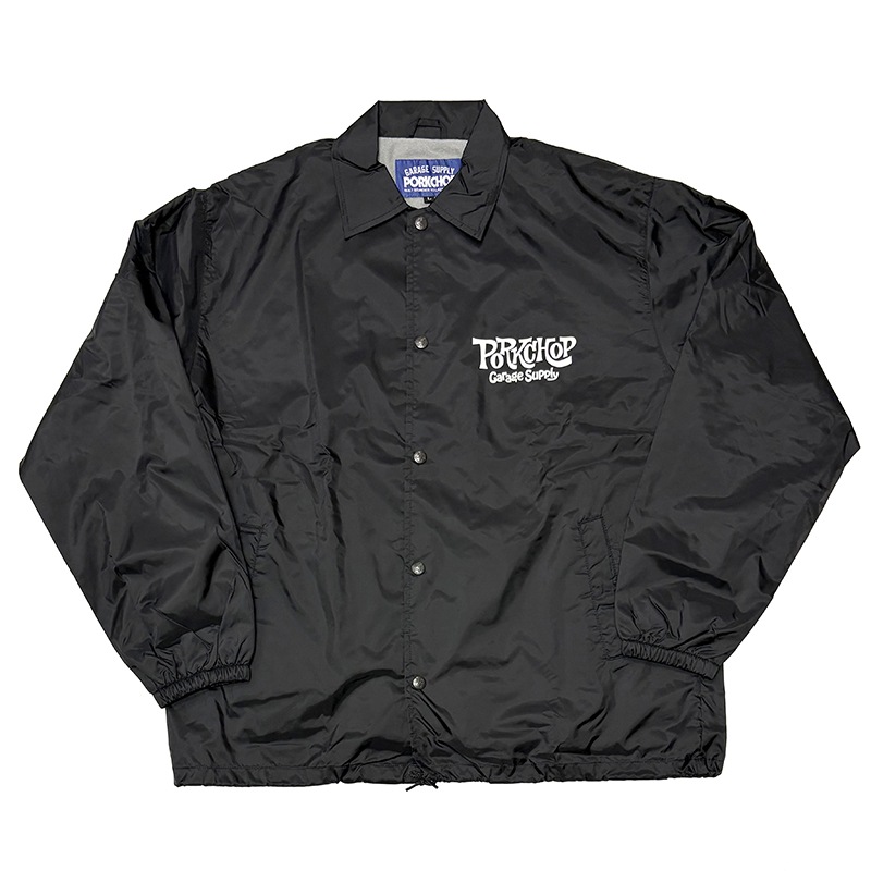 PORKCHOP GARAGE SUPPLY  �ݡ�������å� ���졼�� ���ץ饤��SC LOGO COACH JKT��SC���� ������ ���㥱�åȡ�BLACK �֥�å���2026FW