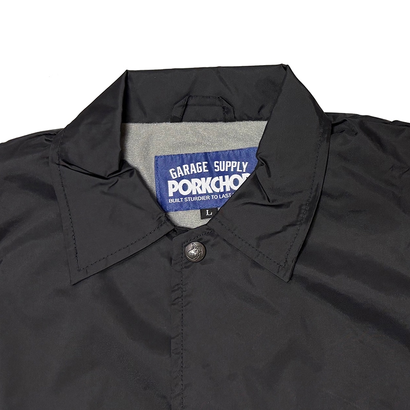 PORKCHOP GARAGE SUPPLY  �ݡ�������å� ���졼�� ���ץ饤��SC LOGO COACH JKT��SC���� ������ ���㥱�åȡ�BLACK �֥�å���2026FW