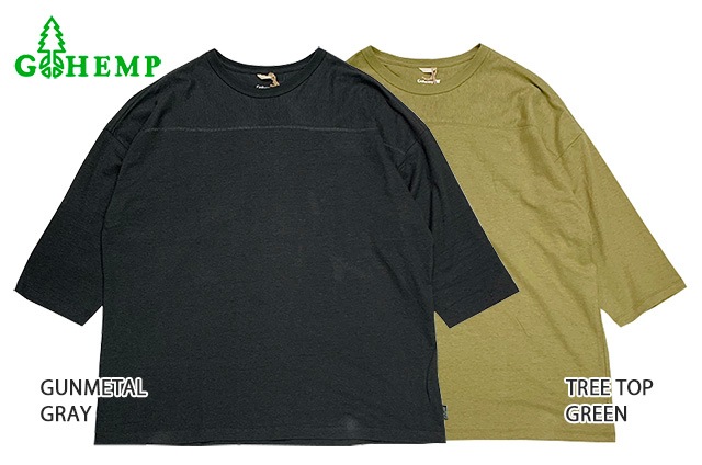 GOHEMP �����إ�ס�WIDE FOOTBALL TEE H/OC JERSEY �磻�� �եåȥܡ��� T����� �إ��/�������˥å����åȥ� ���㡼�������إ�ץ��åȥ��㡡�ʡ��ۼ�®����ŷ���Ǻࡡgo hemp��2024SS