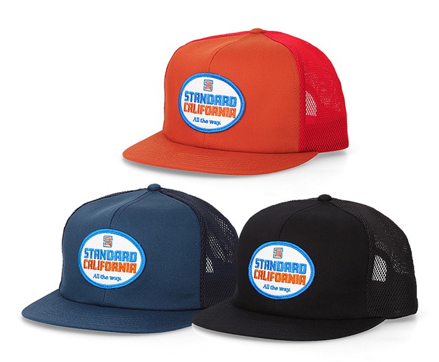 STANDARD CALIFORNIA ����������ɥ���ե���˥� SD Logo Patch Mesh Cap�������ѥå� ��å��奭��åס�3����Red/Black/Navy��