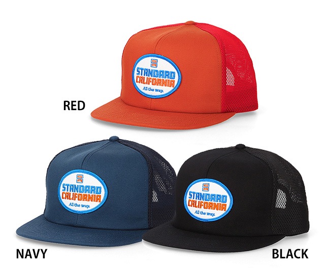 STANDARD CALIFORNIA ����������ɥ���ե���˥� SD Logo Patch Mesh Cap�������ѥå� ��å��奭��åס�3����Red/Black/Navy��