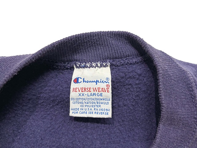 90'sChampion ԥREVERSE WEAVE CREW NECK SWEAT SHIRTS С 롼ͥå å ġܡϢ̡ܶNAVY ͥӡɽsize:XX-LARGEMADE IN U.S.A. ꥫBIG SIZEVINTAGE ơۡšۡŹ޻Բġ