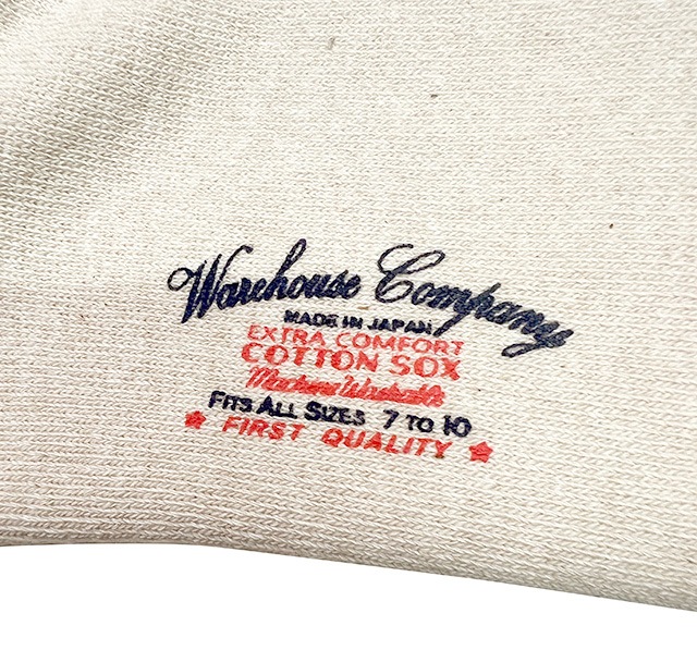 WAREHOUSE���������ϥ��� 5239��PILE SOCKS �ѥ��륽�å�����������3����NAVY/GREEN/BORDEAUX��Made in JAPAN ������ 1­