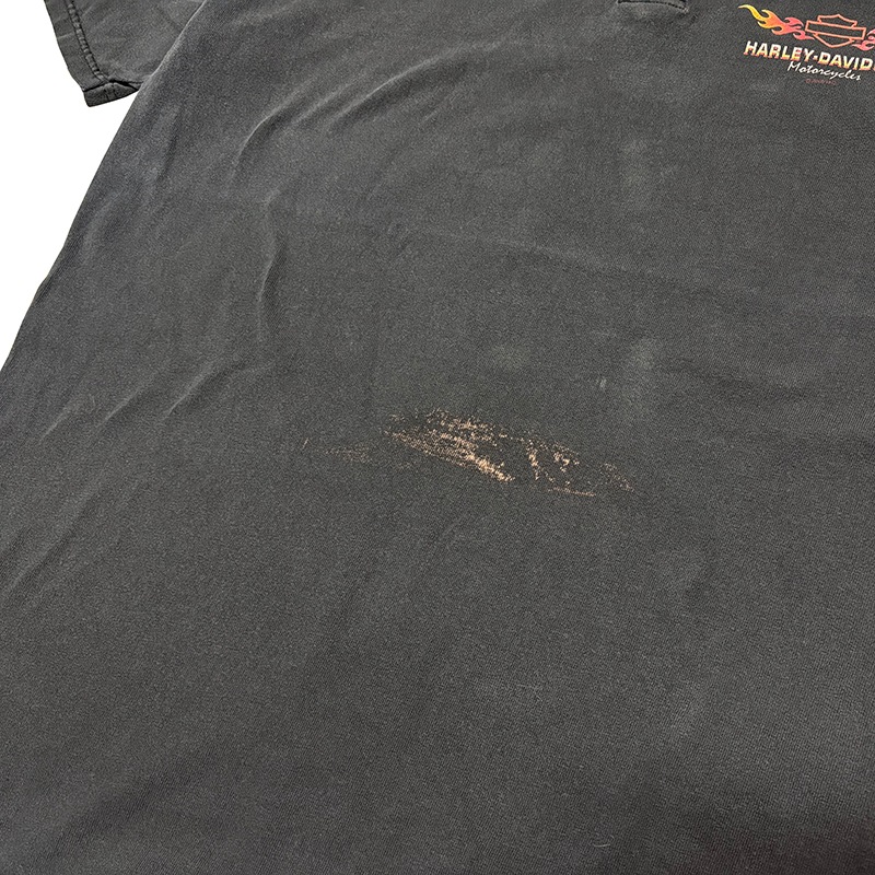 ��00��Harley-Davidson �ϡ��졼���ӥåɥ��� S/S HENLEY NECK T-SHIRTS ���硼�ȥ��꡼�� �إ�꡼�ͥå� T����ġ�col:BLACK��size:ɽ���ʤ�(2XL����)����USED �桼���ɡۡ���šۡ�Ź�޻����Բġ�