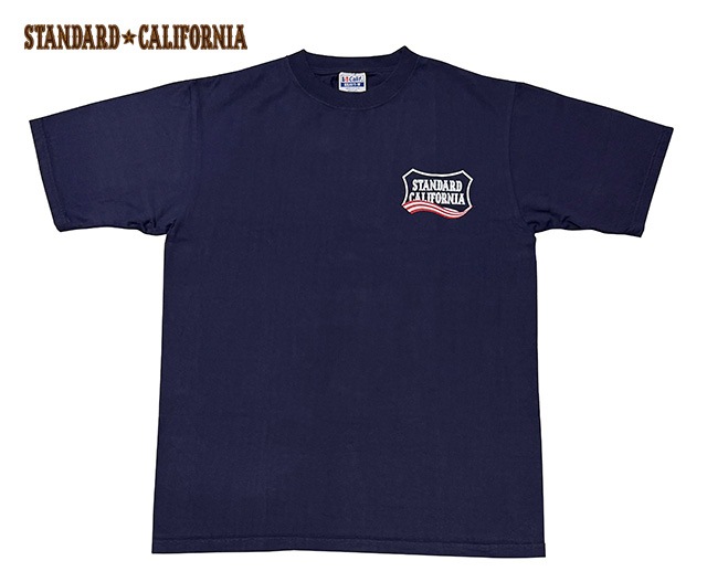 ��7/2ȯ���STANDARD CALIFORNIA ����������ɥ���ե���˥���SD Heavyweight Shield Logo T July 4th ��7��4������Ω��ǰ����T����ġ�2026ǯ��ǥ롡NAVY �ͥ��ӡ�