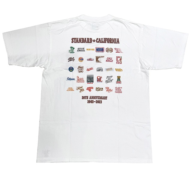 ��SALE��Standard California 20th Anniversary Logo T ����������ɥ���ե���˥���Ⱦµ��T����ġ�20��ǯ��ǰ��2����WHITE/BROWN��