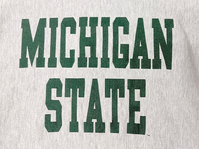 ��SALE 30%OFF�� 90s��Champion �����ԥ���REVERSE WEAVE CREW NECK SWEAT SHIRTS ��С����������� ���롼�ͥå� �������å� ����ġ�col:GRAY��size:XXX-LARGE��MICHIGAN STATE���ɽ�������MADE IN U.S.A. ����ꥫ����BIG SIZE ��VINTAGE ������ơ����ۡ���šۡ�Ź�޻����Բġ�