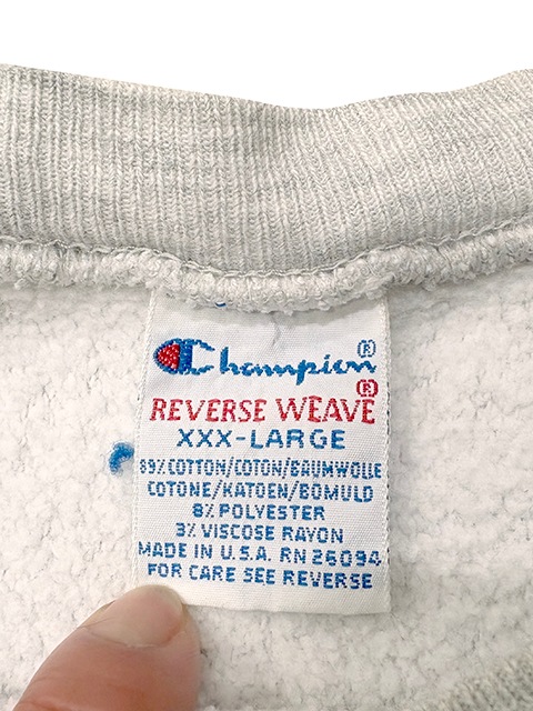 ��SALE 30%OFF�� 90s��Champion �����ԥ���REVERSE WEAVE CREW NECK SWEAT SHIRTS ��С����������� ���롼�ͥå� �������å� ����ġ�col:GRAY��size:XXX-LARGE��MICHIGAN STATE���ɽ�������MADE IN U.S.A. ����ꥫ����BIG SIZE ��VINTAGE ������ơ����ۡ���šۡ�Ź�޻����Բġ�