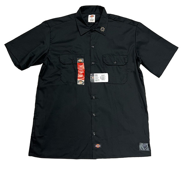 ��SALE 20%OFF��HTC �� Dickies �������ƥ������� �� �ǥ��å�������S/S WORK SHIRTS ���硼�ȥ��꡼�� �������ġ������å��դ���Dickies1574��2��(BLACK(SHIELD)/BROWN(FLOWER))��