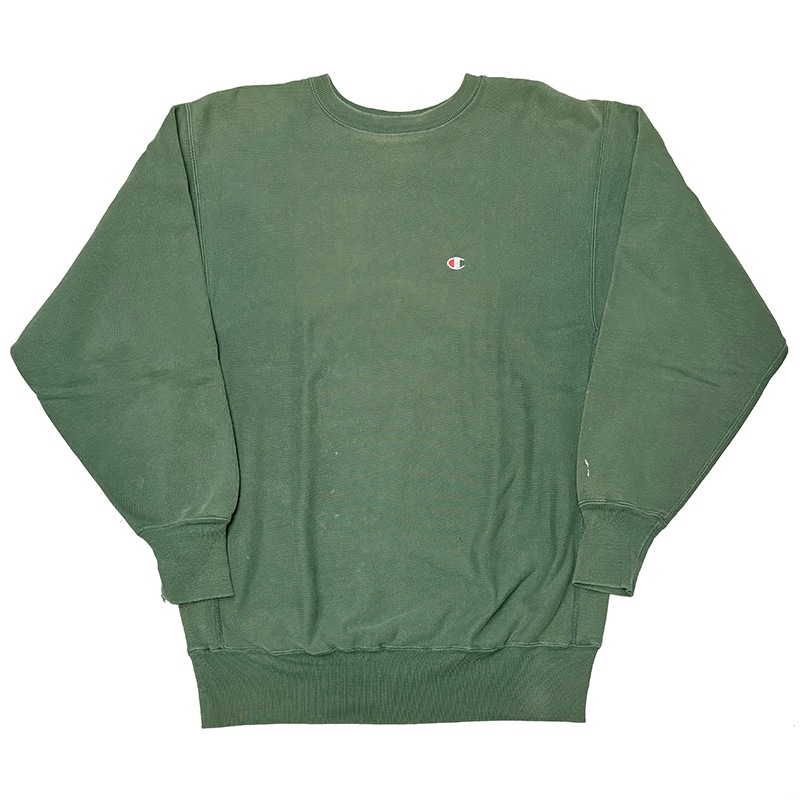 ��BORO�� 90s��Champion �����ԥ���REVERSE WEAVE CREW NECK SWEAT SHIRTS ��С����������� ���롼�ͥå� �������å� ����ġ����ݥ���ȡ�col:GREEN��size:XX-LARGE��µ�ܤʤ����ɽ�������Made in U.S.A.����VINTAGE ������ơ����ۡ���šۡ�Ź�޻����Բġ�
