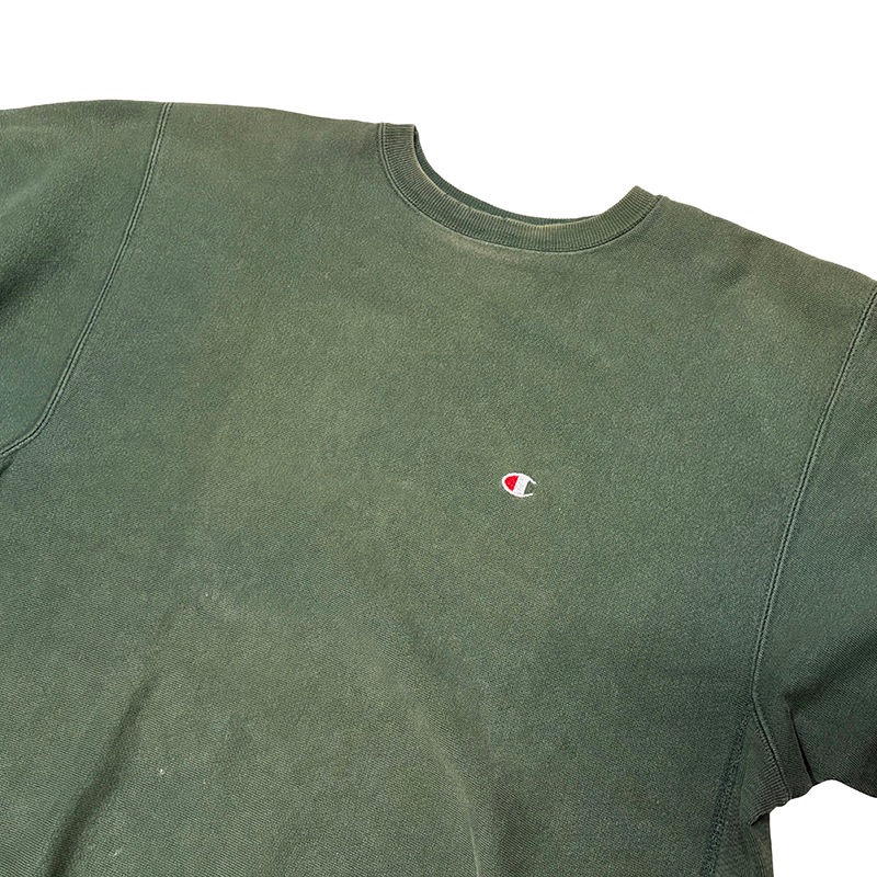 ��BORO�� 90s��Champion �����ԥ���REVERSE WEAVE CREW NECK SWEAT SHIRTS ��С����������� ���롼�ͥå� �������å� ����ġ����ݥ���ȡ�col:GREEN��size:XX-LARGE��µ�ܤʤ����ɽ�������Made in U.S.A.����VINTAGE ������ơ����ۡ���šۡ�Ź�޻����Բġ�
