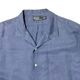 90s��Polo by Ralph Lauren �ݥ� ���ե������LINEN SILK OPEN COLLAR SHIRT ���󥰥��꡼�� ��ͥ� ���륯 ����� ��col.BLUE��size:XXL ��VINTAGE �ӥ�ơ����ۡ���šۡ�Ź�޻����Բġ�
