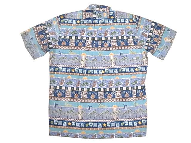 Reyn Spooner レインスプーナー Hawaiian Shirt アロハ ハワイアン プルオーバー シャツ Color Blue ディズニーコラボ ミッキー Deadstock デッドストック Vintage Used Antique Tops トップス Shirt シャツ Times Are Changin Onlineshop