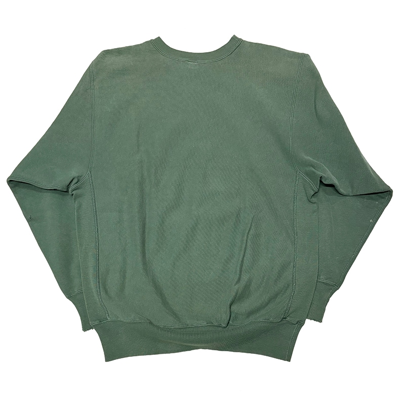 ��BORO�� 90s��Champion �����ԥ���REVERSE WEAVE CREW NECK SWEAT SHIRTS ��С����������� ���롼�ͥå� �������å� ����ġ����ݥ���ȡ�col:GREEN��size:XX-LARGE���ɽ�������Made in U.S.A.����VINTAGE ������ơ����ۡ���šۡ�Ź�޻����Բġ�