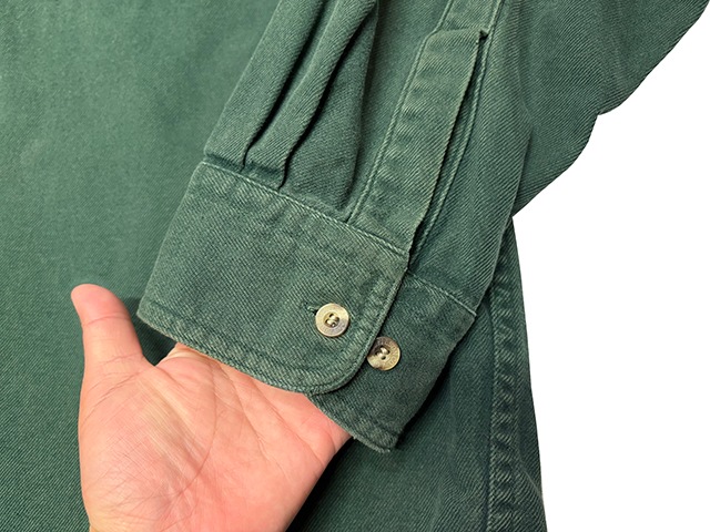 ��SALE 30%OFF�� 90s��FILSON �ե��륽��LONG SLEEVE SHIRTS ���󥰥��꡼�� ����ġ�col:DARK GREEN��size:XXL��COTTON100%��Made in U.S.A ����ꥫ������VINTAGE �ӥ�ơ����ۡ���šۡ�Ź�޻����Բġ�