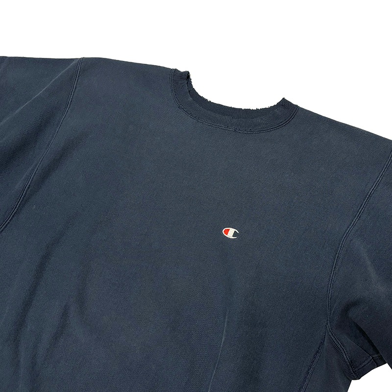 ��BORO�� 90s��Champion �����ԥ���REVERSE WEAVE CREW NECK SWEAT SHIRTS ��С����������� ���롼�ͥå� �������å� ����ġ����ݥ���ȡ�col:NAVY��size:XX-LARGE���ɽ���������VINTAGE ������ơ����ۡ���šۡ�Ź�޻����Բġ�