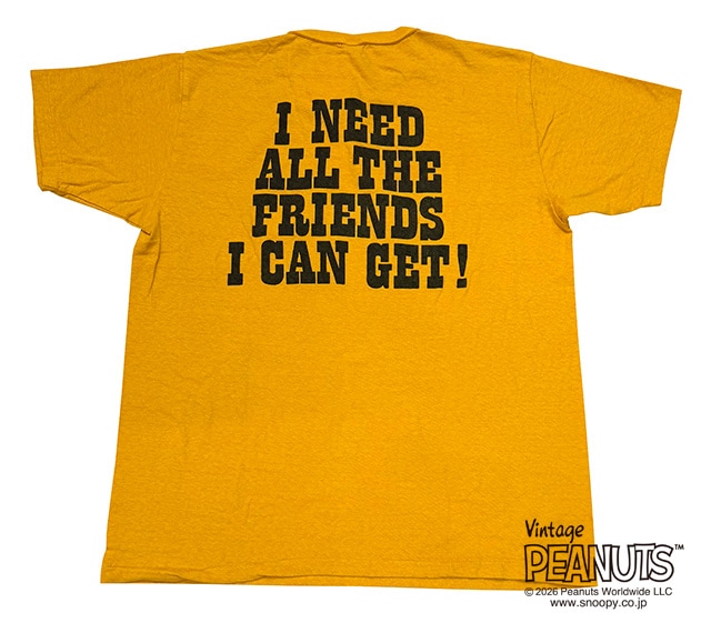 �ڤ�1����1���¤��WAREHOUSE �� PEANUTS���������ϥ��� �� �ԡ��ʥåġ�I NEED THE FRIENDS TEE�����㡼�꡼�֥饦�� T����ġ�3����CAFE AU LAIT/RED/YELLOW��Ⱦµ����������2026SS