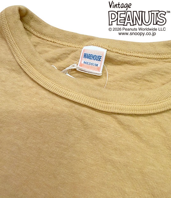 �ڤ�1����1���¤��WAREHOUSE �� PEANUTS���������ϥ��� �� �ԡ��ʥåġ�I NEED THE FRIENDS TEE�����㡼�꡼�֥饦�� T����ġ�3����CAFE AU LAIT/RED/YELLOW��Ⱦµ����������2026SS