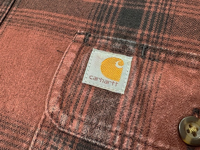 ��SALE 20%OFF�� Carhartt �����ϡ��ȡ�WORK SHIRTS �������ġ������å�����col.RED��size:2XL-Regular��COTTON100%��BIG SIZE��USED �桼���ɡۡ���šۡ�Ź�޻����Բġ�