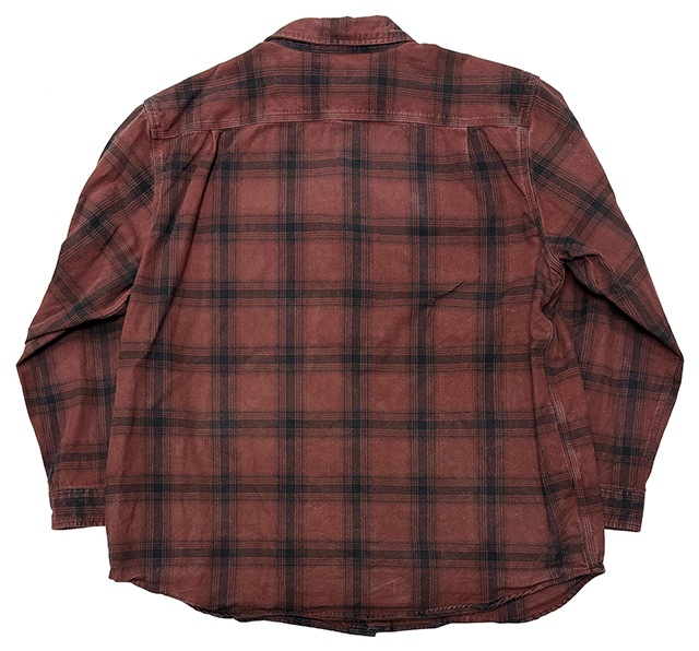 ��SALE 20%OFF�� Carhartt �����ϡ��ȡ�WORK SHIRTS �������ġ������å�����col.RED��size:2XL-Regular��COTTON100%��BIG SIZE��USED �桼���ɡۡ���šۡ�Ź�޻����Բġ�