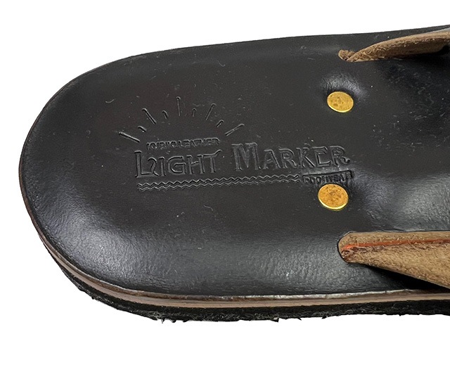 ŹLIGHT MARKER Foot wear 饤ȥޡTHREE BRAID BEACH SANDAL 쥶 ӡ 롡BLACKM/L/LLϥɥᥤɡȥ󥰥롡쥶롡KUBIKI LEATHERLEFT HAND
