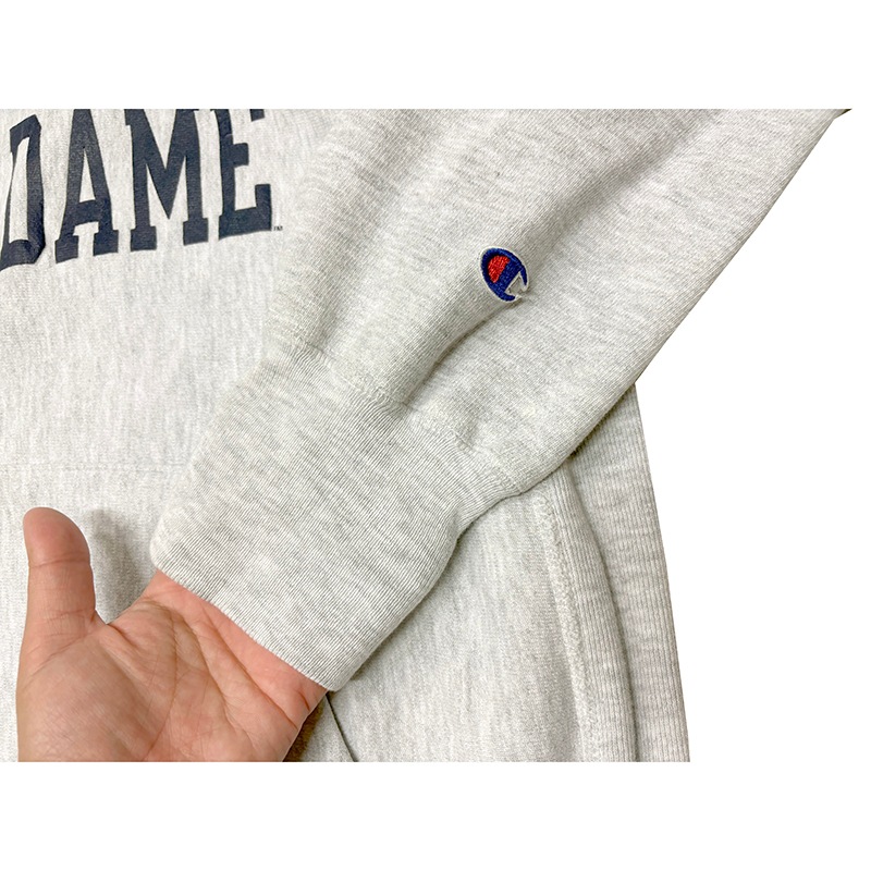 90s��Champion �����ԥ���REVERSE WEAVE PULLOVER PARKA ��С����������� �ץ륪���С� �ѡ�������col:GRAY��size:XX-LARGE��UNIVERSITY OF NOTRE DAME���ɽ�������MADE IN U.S.A.����VINTAGE ������ơ����ۡ���šۡ�Ź�޻����Բġ�