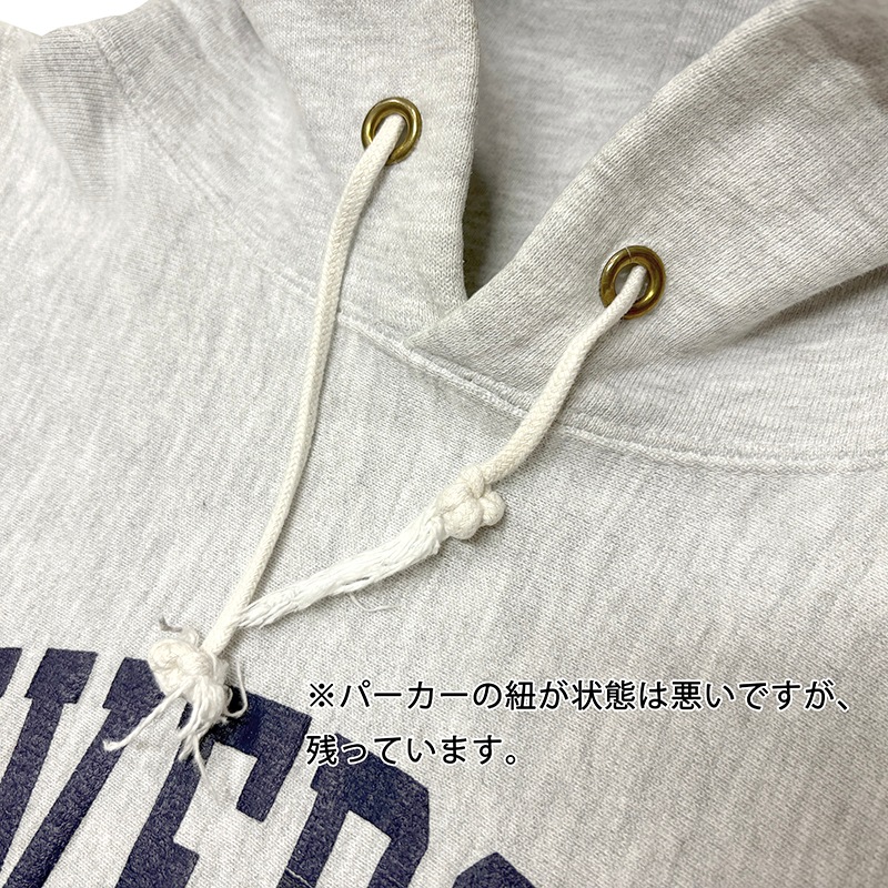 90s��Champion �����ԥ���REVERSE WEAVE PULLOVER PARKA ��С����������� �ץ륪���С� �ѡ�������col:GRAY��size:XX-LARGE��UNIVERSITY OF NOTRE DAME���ɽ�������MADE IN U.S.A.����VINTAGE ������ơ����ۡ���šۡ�Ź�޻����Բġ�