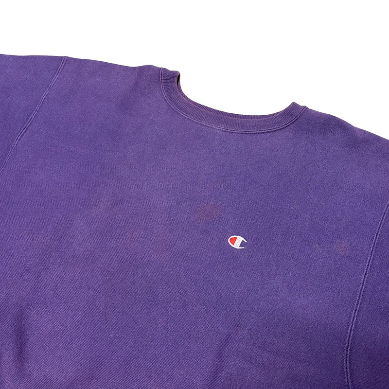 90s��Champion �����ԥ���REVERSE WEAVE CREW NECK SWEAT SHIRTS ��С����������� ���롼�ͥå� �������å� ����ġ����ݥ���ȡ�col:PURPLE��size:XX-LARGE���ɽ�������Made in U.S.A.����VINTAGE ������ơ����ۡ���šۡ�Ź�޻����Բġ�