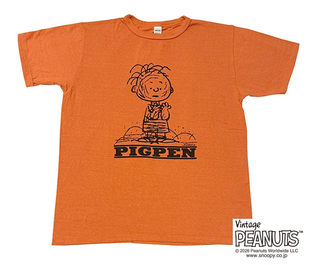 �ڤ�1����1���¤��WAREHOUSE �� PEANUTS���������ϥ��� �� �ԡ��ʥåġ�I'M A DUST MAGNET TEE��PIGPEN T����ġ�3����CAFE AU LAIT/ORANGE/PEACOCK BLUE��Ⱦµ����������2026SS