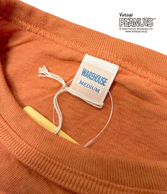 �ڤ�1����1���¤��WAREHOUSE �� PEANUTS���������ϥ��� �� �ԡ��ʥåġ�I'M A DUST MAGNET TEE��PIGPEN T����ġ�3����CAFE AU LAIT/ORANGE/PEACOCK BLUE��Ⱦµ����������2026SS